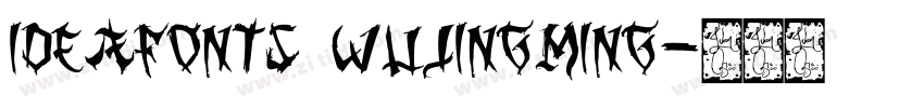 IdeaFonts WuJingMing字体转换